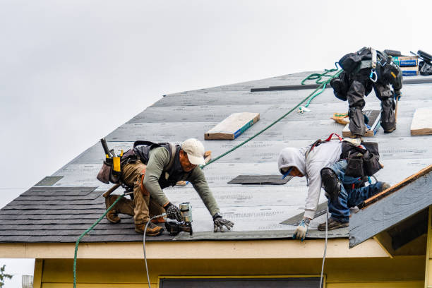 Professional Storm Damage Roof Repair technician working in Crompond, NY